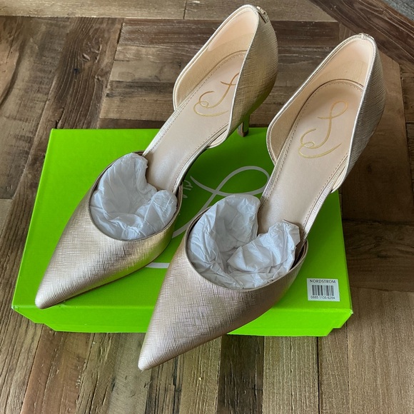 Sam Edelman NWT Viv Gold Pump Size 10 - Picture 4 of 7
